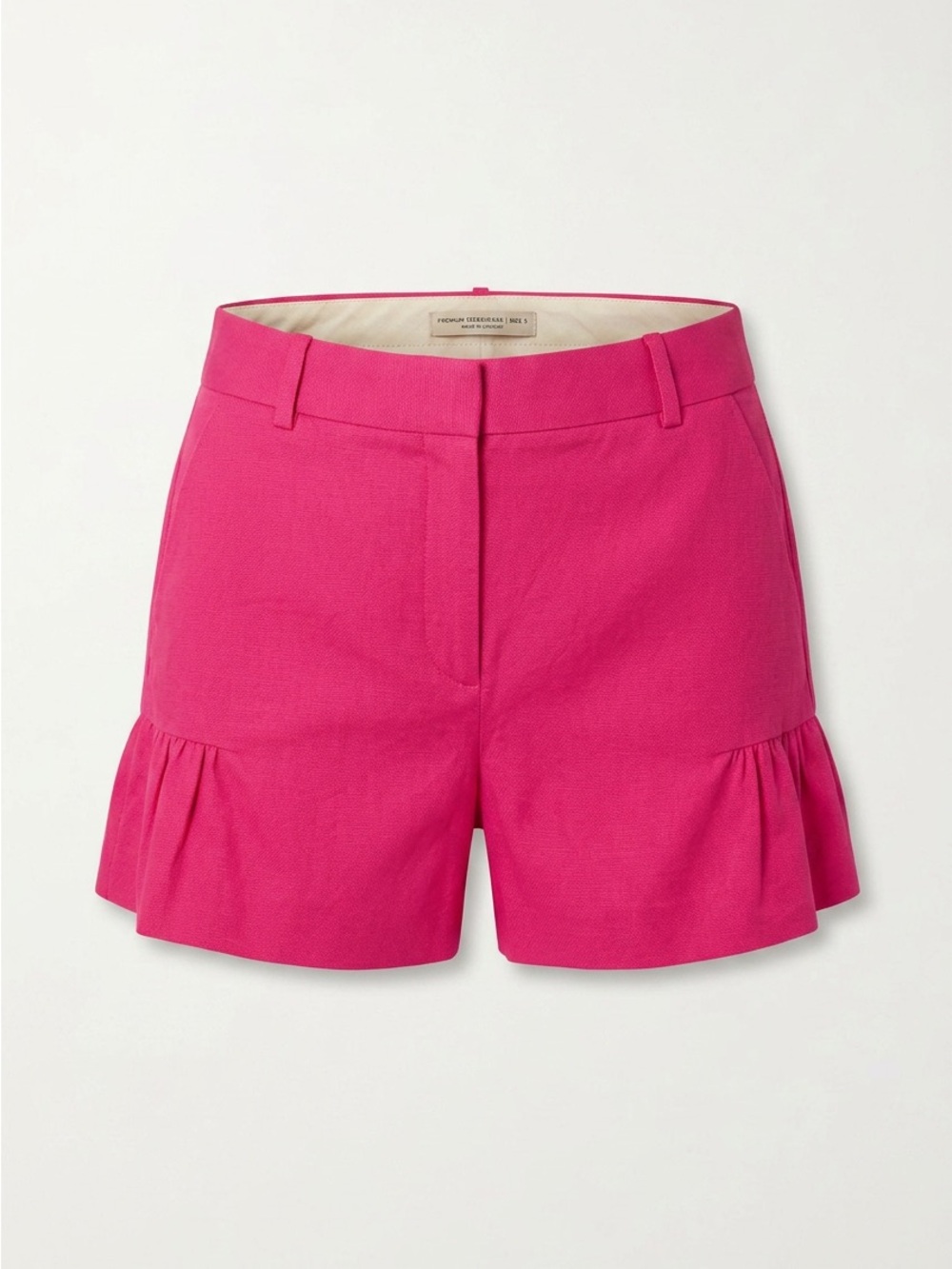 J. Crew Cotton-Blend Ruffle-Hem Shorts